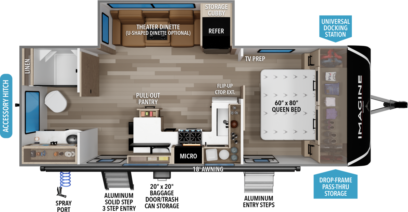 2027 Grand Design Imagine 2300MK floorplan