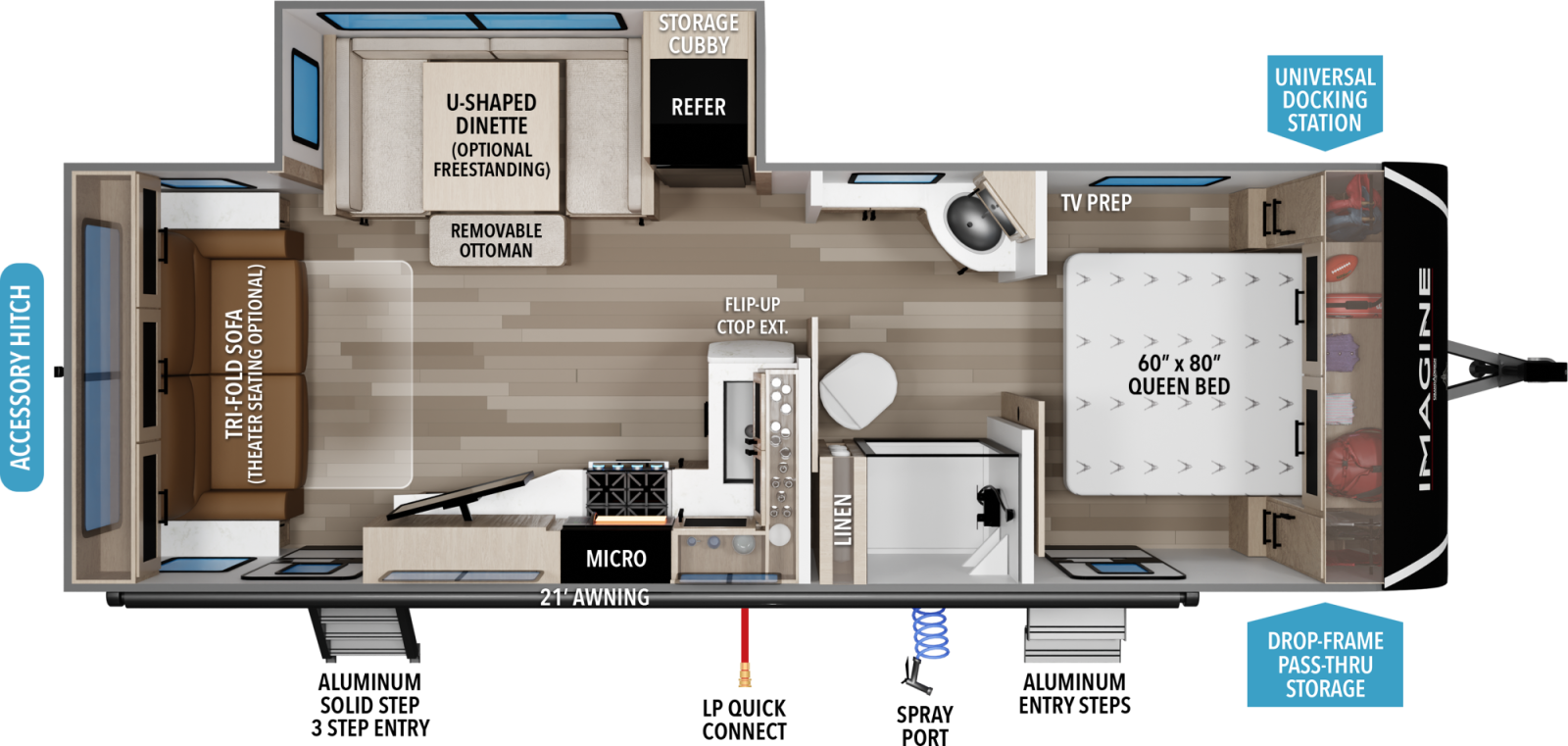 2027 Grand Design Imagine 2500RL floorplan