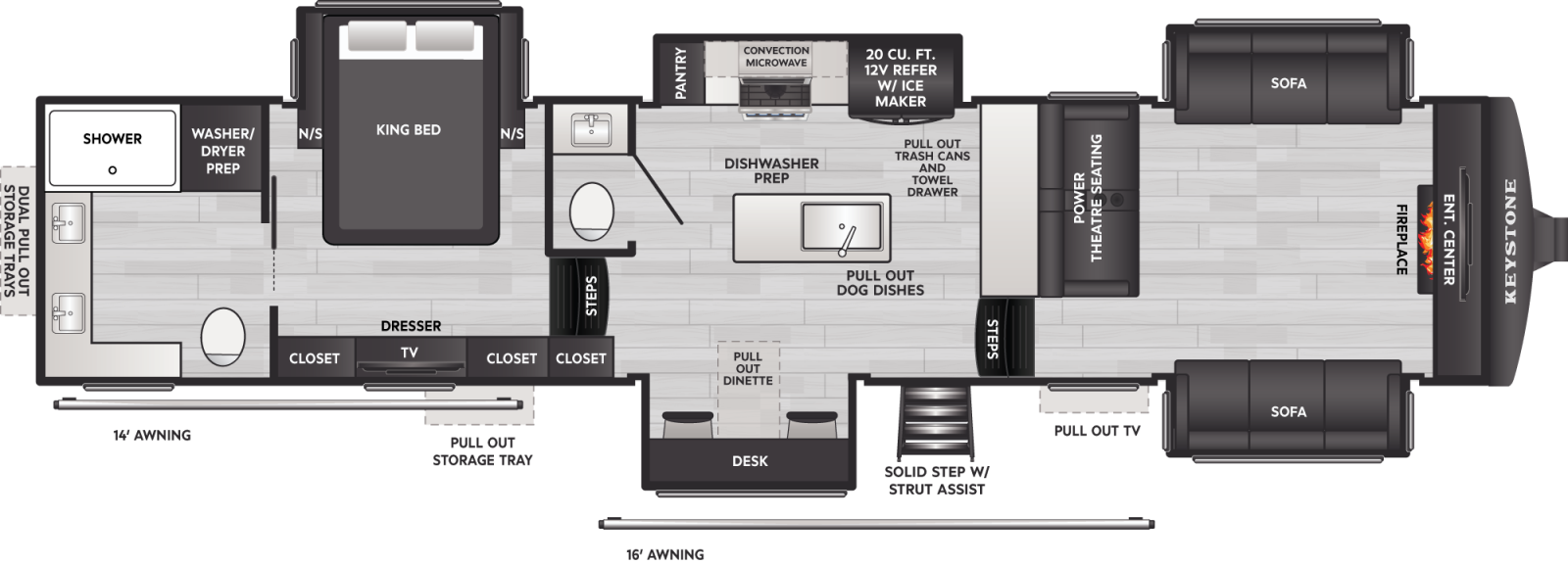 2027 Keystone RV Montana 3800FL floorplan