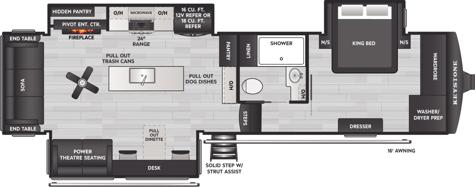 2027 Keystone RV HC Montana 290RL floorplan