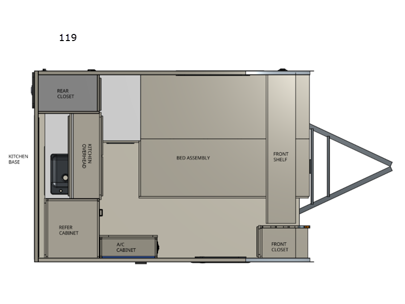 2026 Sunset Park RV Sunray 119 floorplan