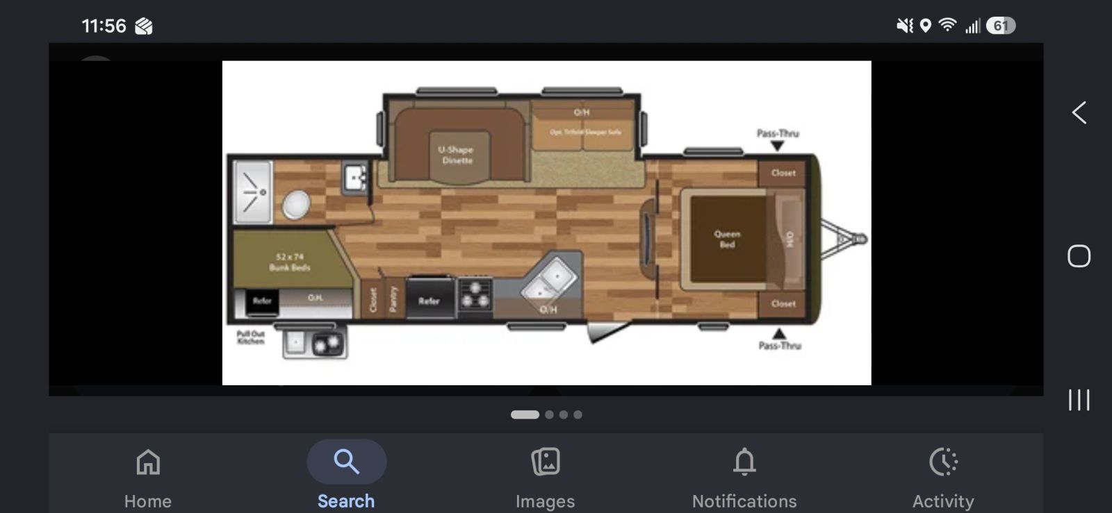 2018 Keystone RV Hideout 27DBS floorplan