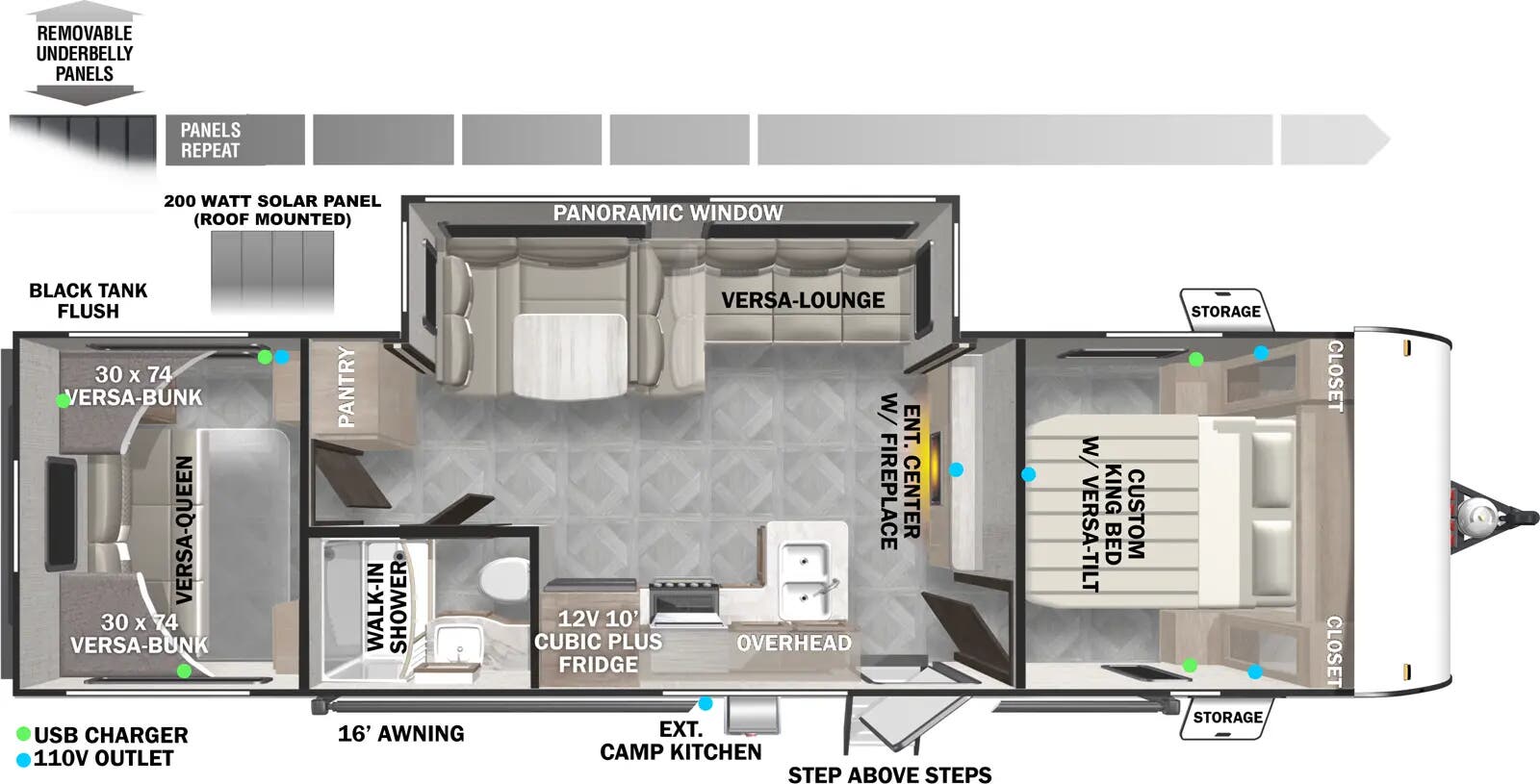 2024 Forest River RV SALEM CRUISE LITE 28VBXLX floorplan