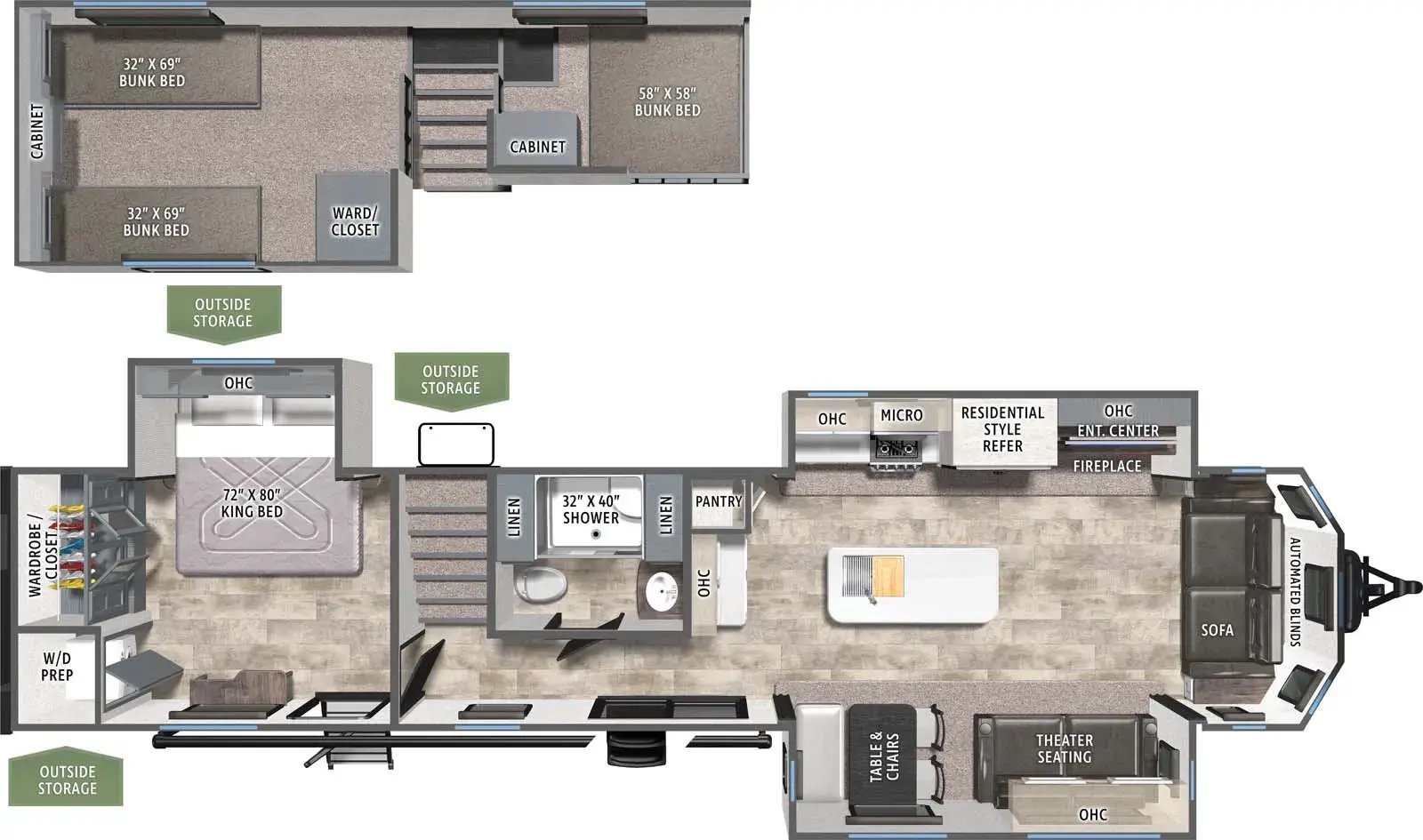 2026 Forest River RV Puma 402LFT floorplan