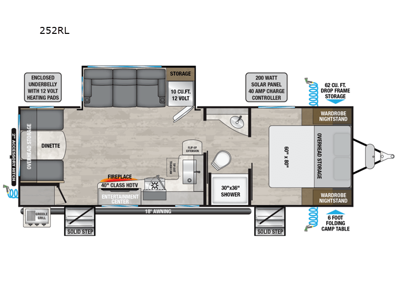 2025 Alliance RV DELTA 252RL floorplan