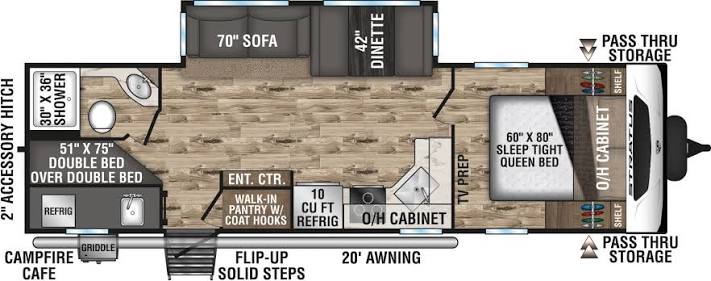 2022 Venture RV Stratus 281VBH floorplan