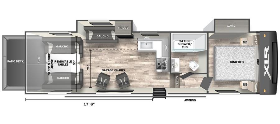 2022 Forest River RV Nitro 28DK5 floorplan