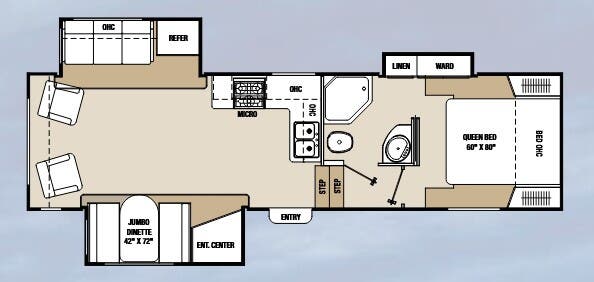 2013 Coachmen RV Chaparral 280RLS floorplan