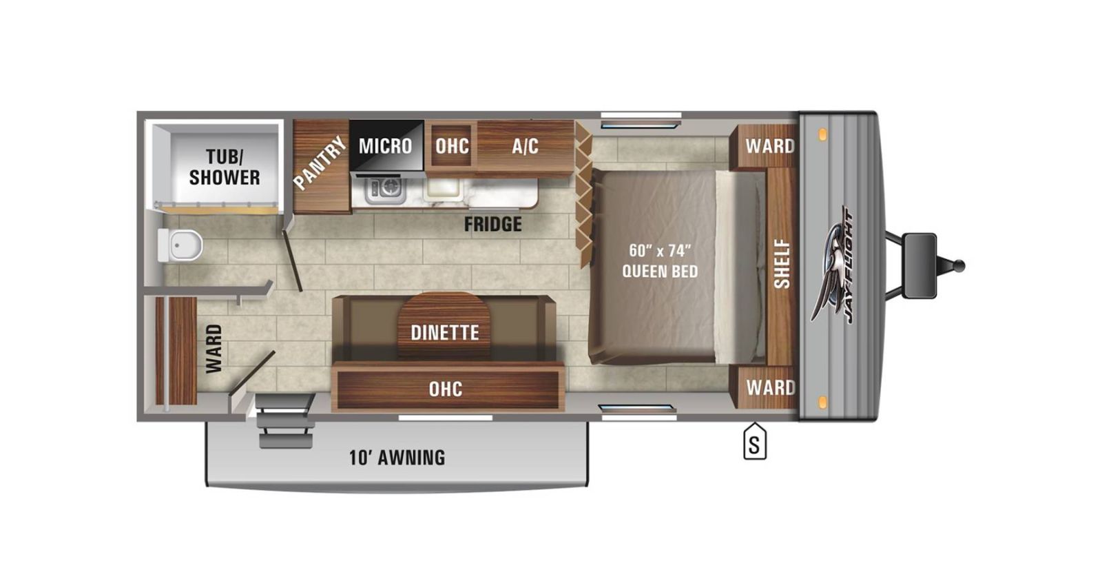 2022 Jayco Jay Flight 195RB floorplan