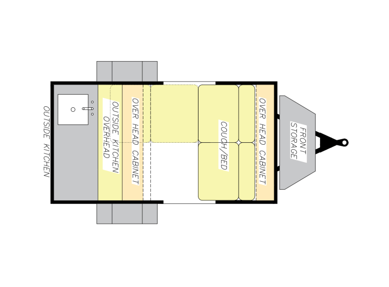 2027 Modern Buggy RV Hopper HopMini floorplan