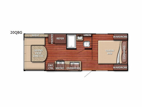 2020 Gulf Stream RV Conquest 20QBG SE floorplan