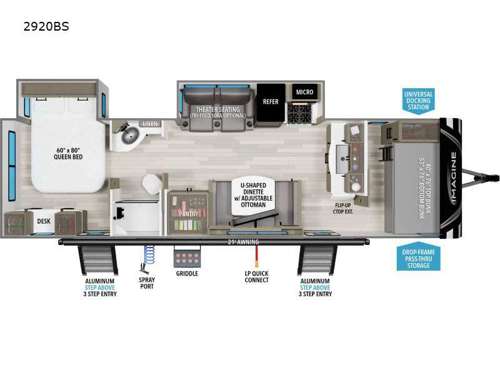2024 Grand Design Imagine 2920BS floorplan