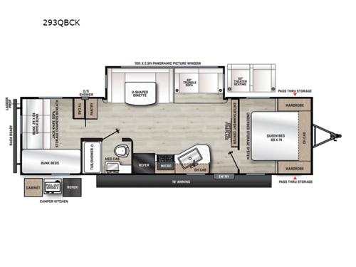 2026 Coachmen RV Catalina Legacy Edition 293QBCK floorplan