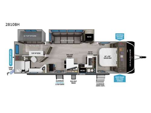2026 Grand Design Imagine 2810BH floorplan