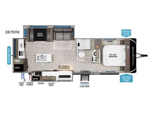 2026 Grand Design Imagine 2670MK floorplan
