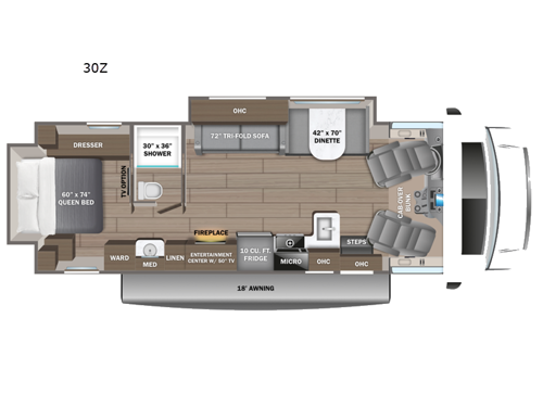 2026 Jayco Greyhawk 30Z floorplan