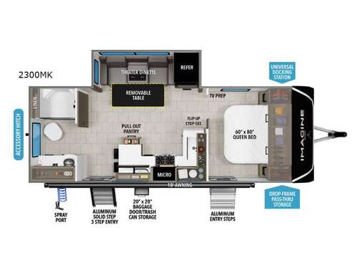 2026 Grand Design Imagine 2300MK floorplan